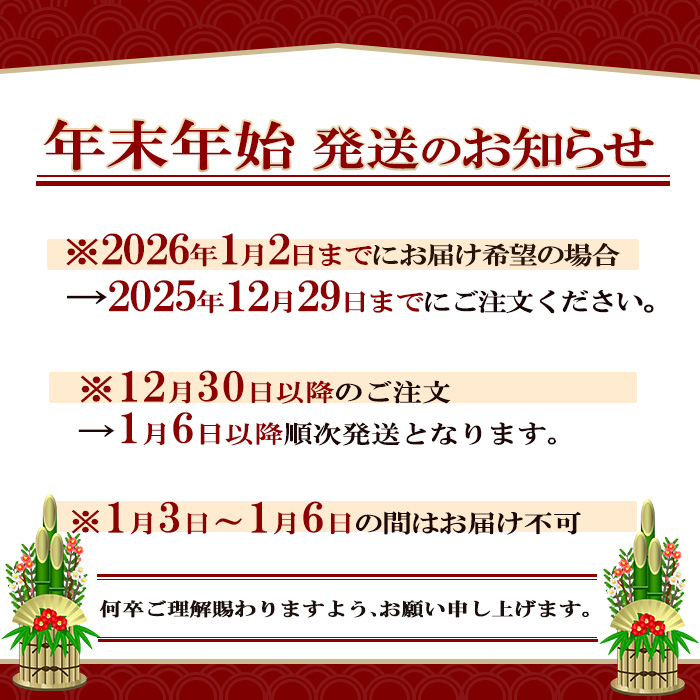 年末発送について